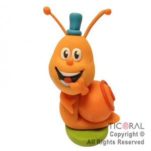 ADORNO CARACOL CO CO BICHI KIDS A. PORCELANA FRIA x 1